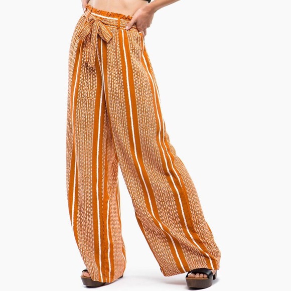 Dotted Stripe Wide Leg Pant - Picture 1 of 5
